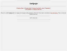 Tablet Screenshot of antipope.org